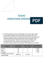 Tugas Penelitian Opersional