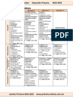 Febrero - 2do Grado Dosificación (2022-2023)