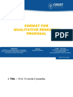 Format For Qualitative Research Proposal