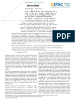 Estimation of Flow Rate and Viscosity in A Well With An Electric Submersible Pump Using Moving Horizon Estimation