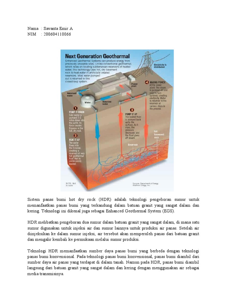 Sistem panas bumi hot dry rock (HDR)_Savanta Emir | PDF