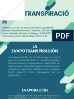 Evapotranspiración