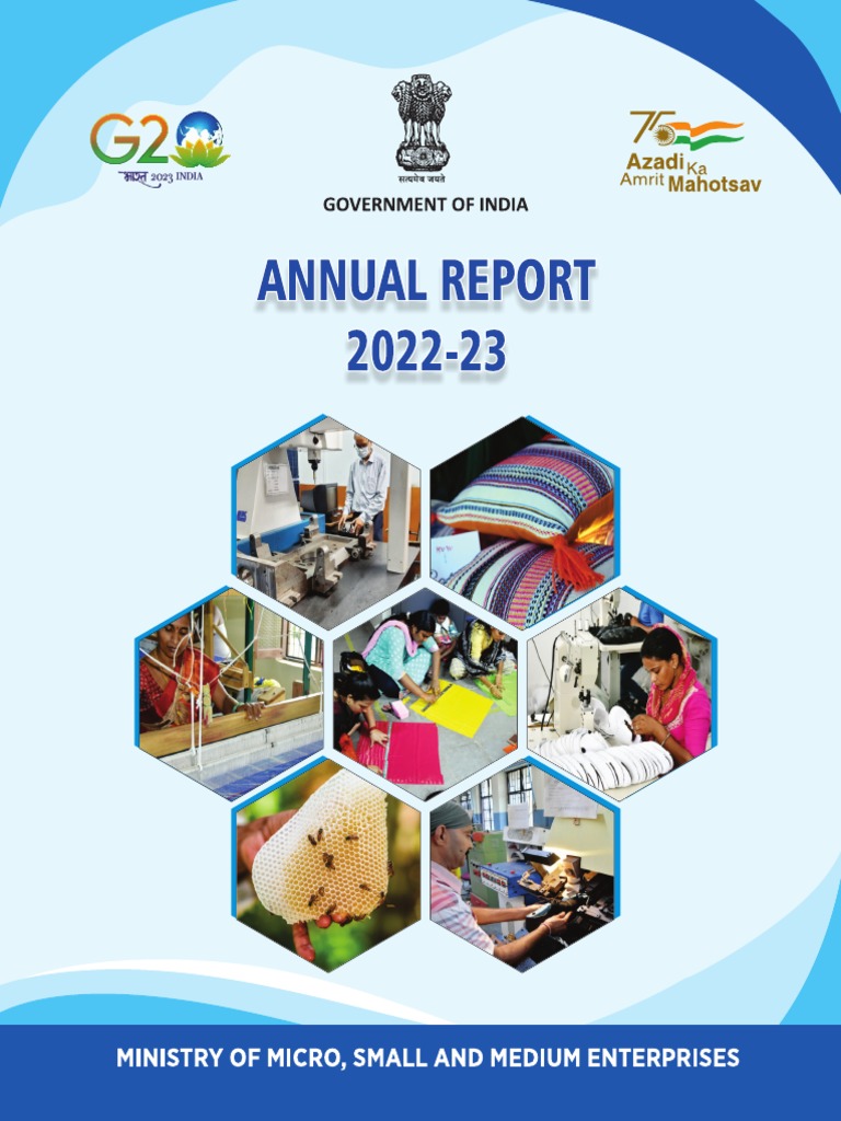 MSME Annual Report 2022-23 | PDF | Small And Medium Sized Enterprises ...