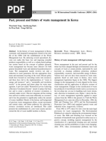 Past, Present and Future of Waste Management in Korea