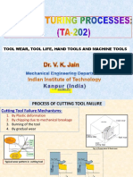 Lecture 3-Tool Life, Tools, Machine Parts-F-19-8-14