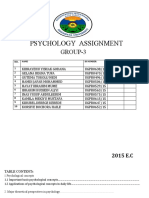 Pschology Assignment G-3