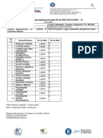 Lista Prezenta Grupa TG BUJOR - An I+II - DECEMBRIE IST