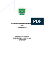 Standar Operasional Prosedur (SOP) TAHUN 2022: Kecamatan Bangil