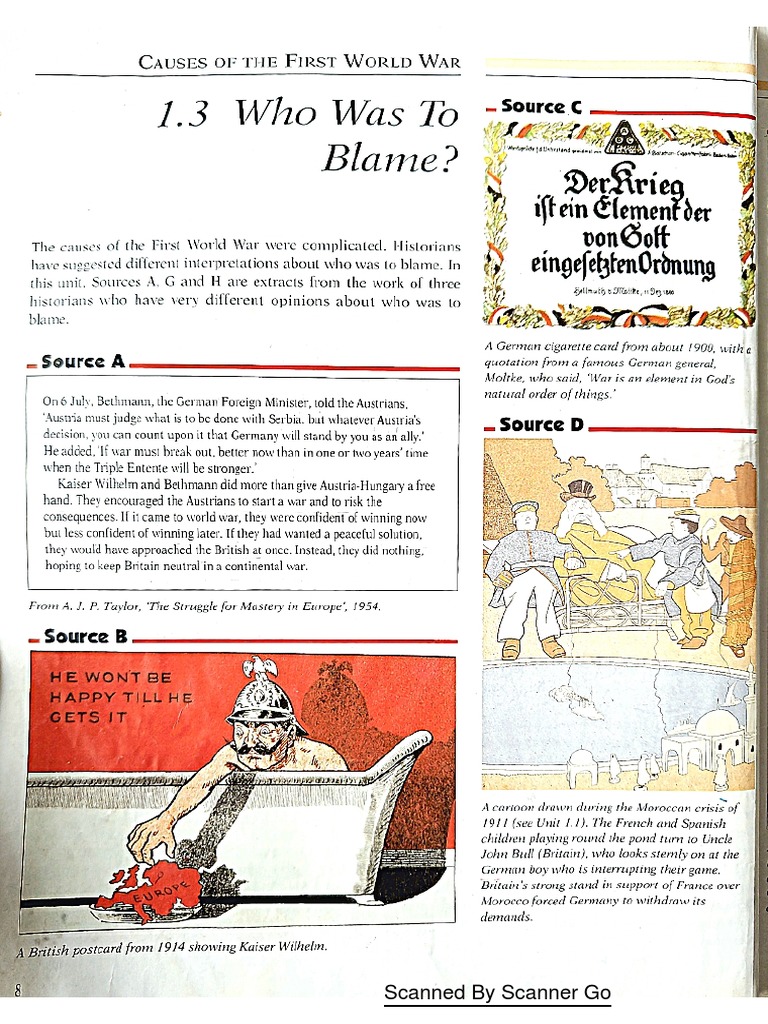 who-was-to-blame-for-ww1-igcse-history-grade-9-pdf
