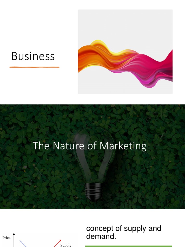 BUSINESS As and A LEVEL The Nature Marketing, Market Research and