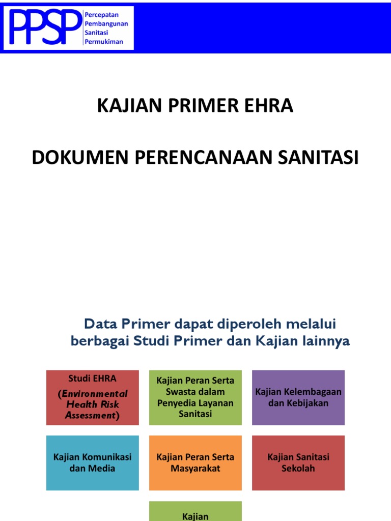 Studi EHRA: Penilaian Risiko Sanitasi | PDF