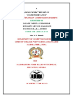 For The Diploma in Computer Engineering: A Micro Project Report On "Commands in Linux"