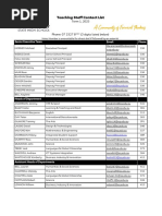 Staff Directory January 2025 | PDF | Teaching | Behavior Modification