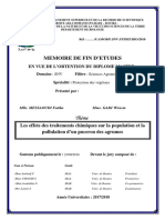 Les Effets Des Traitements Chimiques Sur La Population Et La Pullulation D'un Puceron Des Agrumes