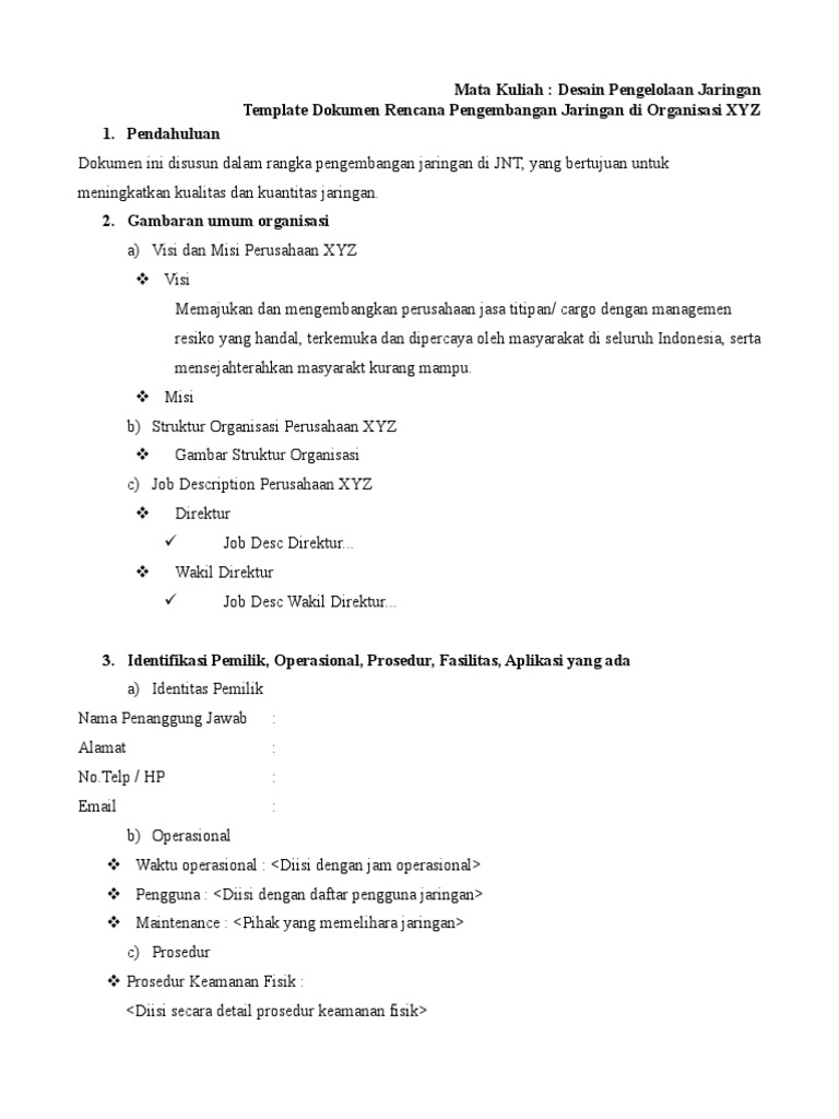 Template Dokumen Desain Pdf