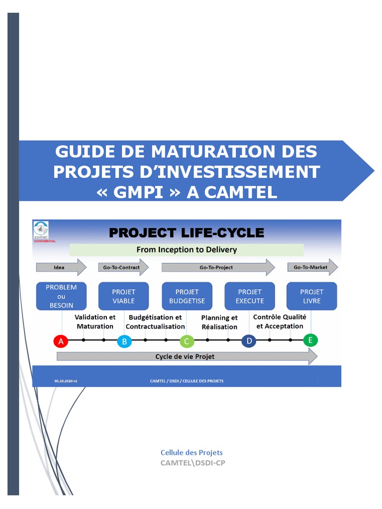 Guide de Maturation Des Projets Investissements CAMTEL v1.2  PDF