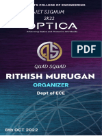 Optica Quad Squad Id Cards