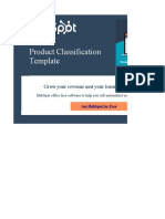 Product Classification Template