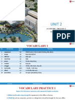 Unit 2: Academic English 5 Vocabulary