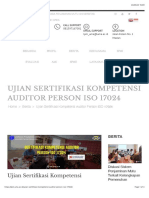 Ujian Sertifikasi Kompetensi Auditor Person ISO 17024 - Lembaga Penjaminan Mutu