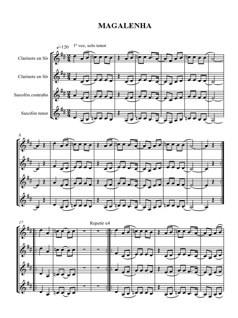 Magalenha - Partitura y Partes | PDF | Échecs