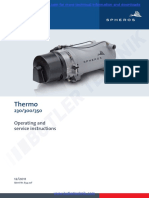 Webasto Heater Thermo 300 Operating Instructions