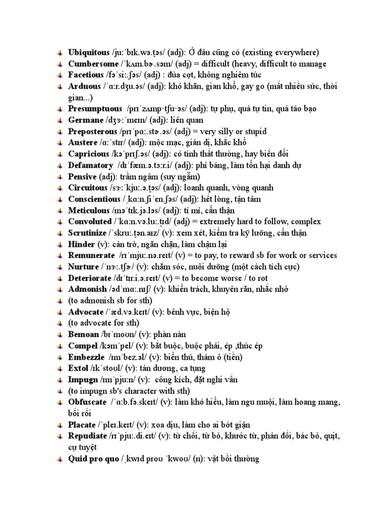 Vocabulary | PDF