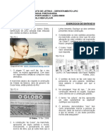 Exercícios de Sintaxe 3