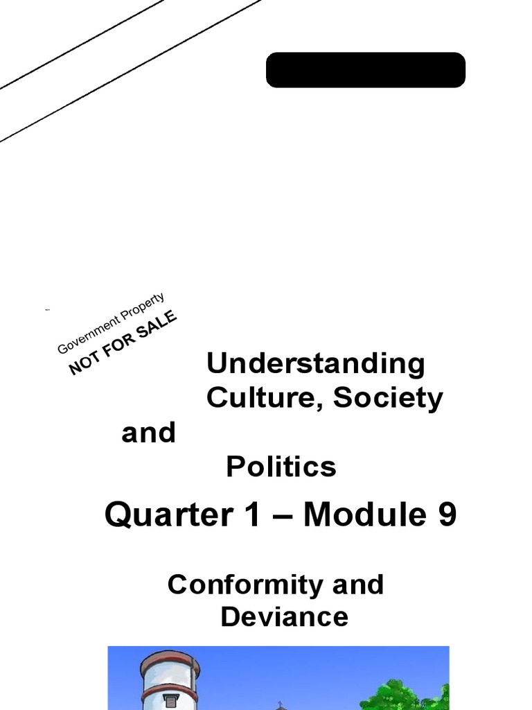 UnderstingCulture12 Q1 Mod9 ConformityAndDeviance v3 | PDF | Deviance ...