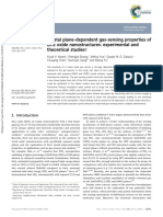 2014 - Crystal Plane-Dependent Gas-Sensing Properties of ZnO