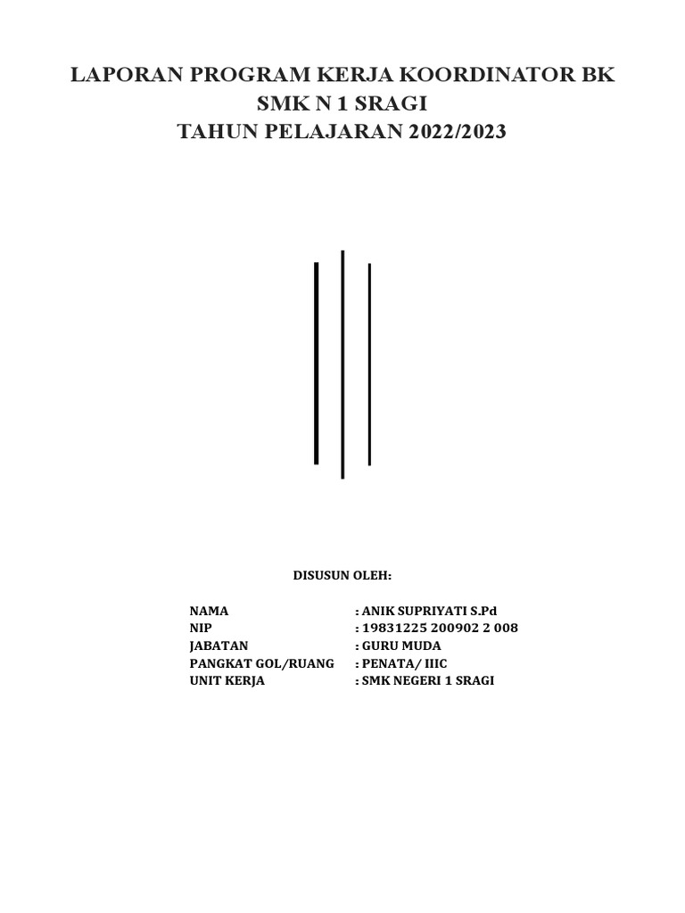 Program Kerja Koordinator BK SMK N 1 Sragi | PDF | Karier ...