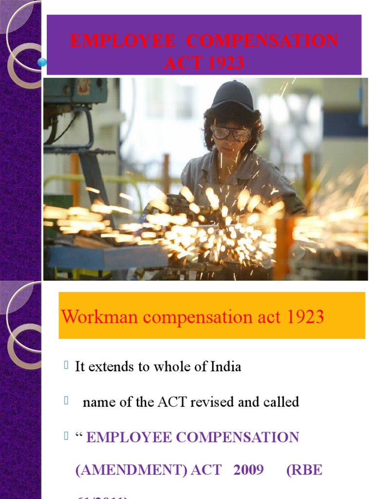 Employee Compensation Act 1923 Overview | PDF | Cost Of Living | Employment