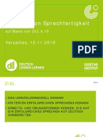 Training Von Sprechfertigkeit PPP - 2019