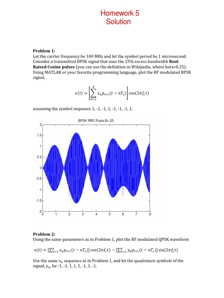 Homework-5 Solution | PDF | Telecommunications | Computer Science
