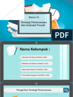 Strategi Perencanaan Dan Evaluasi Proyek