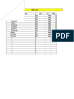 Food Costing Format Part 2