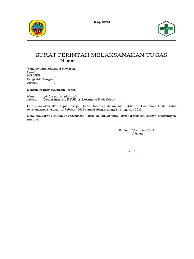 Contoh Spmt Rsud Kudus Pdf