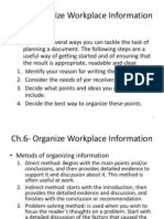 Ch.6-Organize Workplace Information: - Planning
