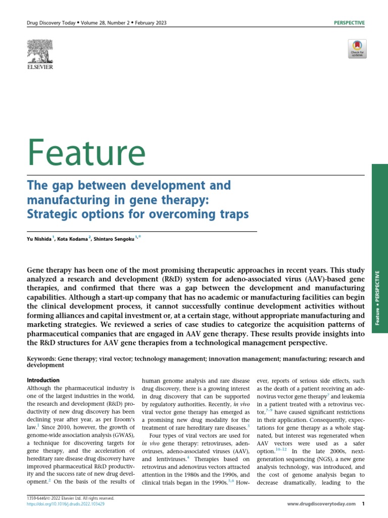 1 s2.0 S1359644622004226 Main | PDF | Viral Vector | Gene Therapy