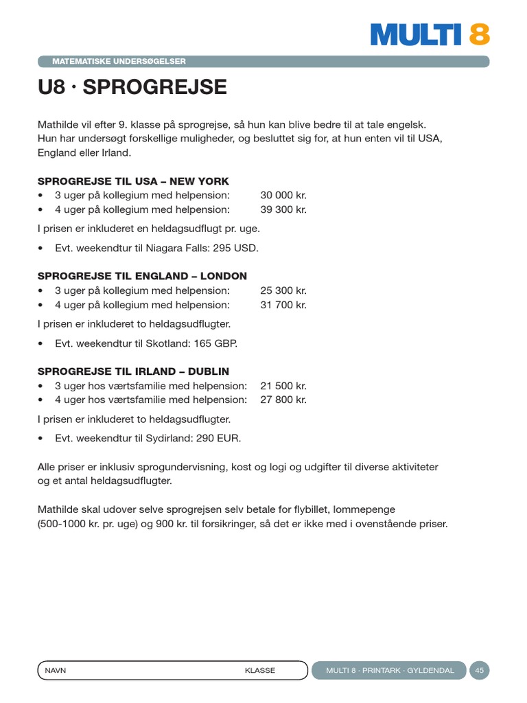 Multi 8 - U08 | PDF