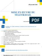 Mise en Oeuvre Du Télétravail - Année Universitaire 2022-2023