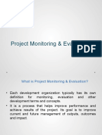 Project Monitoring & Evaluation