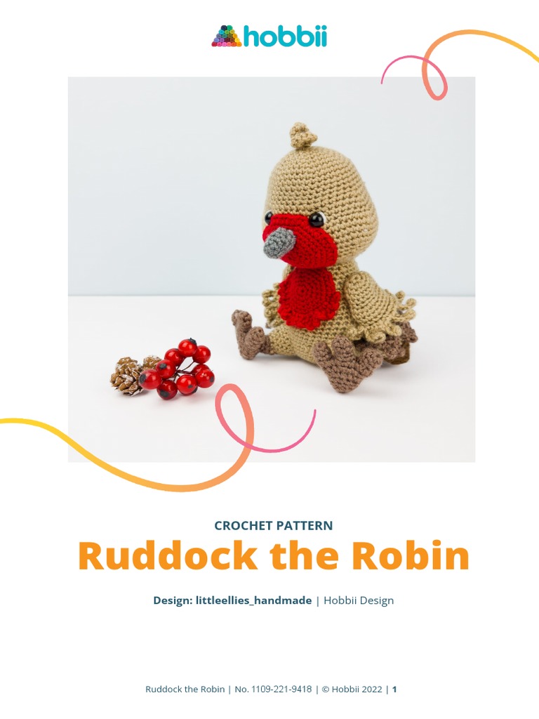 Crochet Ruddock the Robin Pattern | PDF | Crochet | Yarn