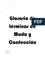 Glosario de Términos de Moda y Confección