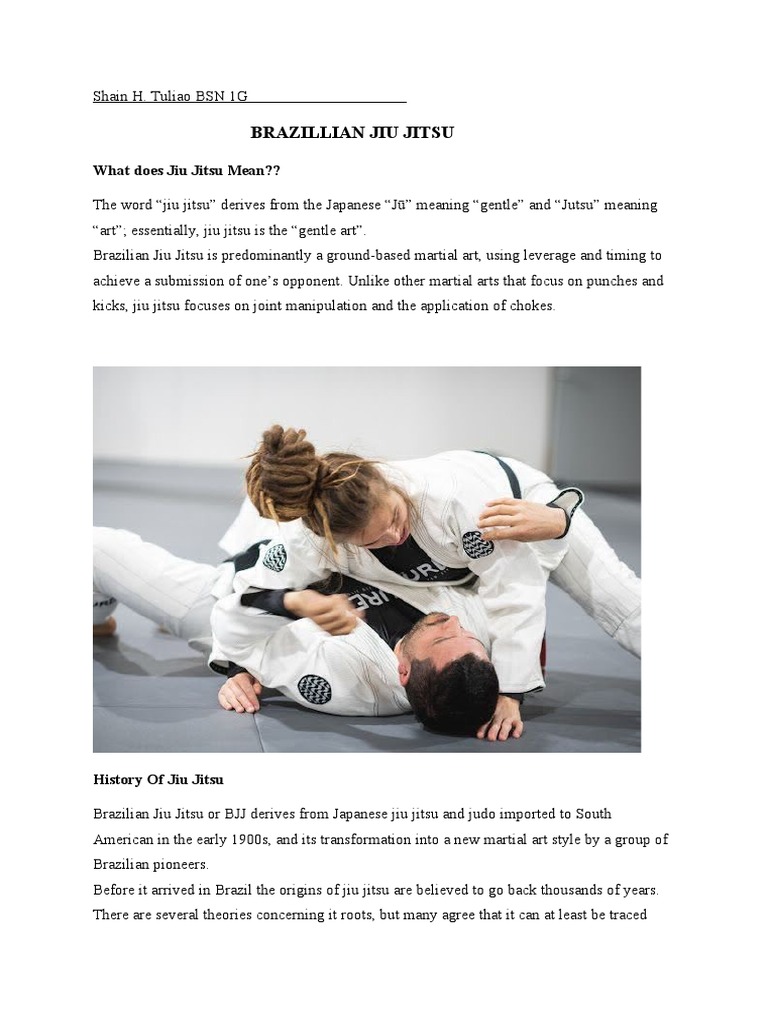 Self Defense Pdf Brazilian Jiu Jitsu Sports