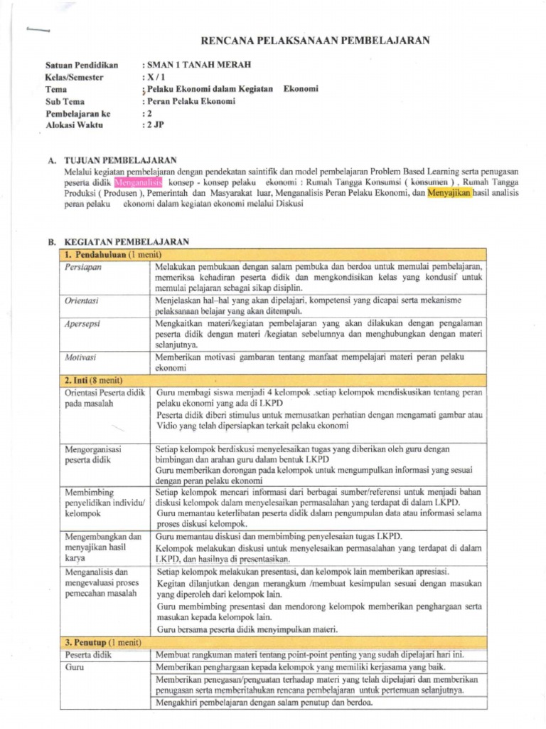 RPP Ukin 1 Unggah 1 | PDF
