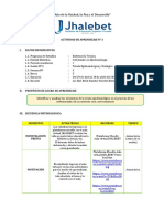 Sesión de Aprendizaje