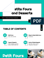 Petit Fours & Preparing Desserts