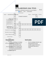 Generador de Crucigramas - Como - Elaborar - Una - Tesis