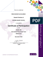 IBT2022 Certificate